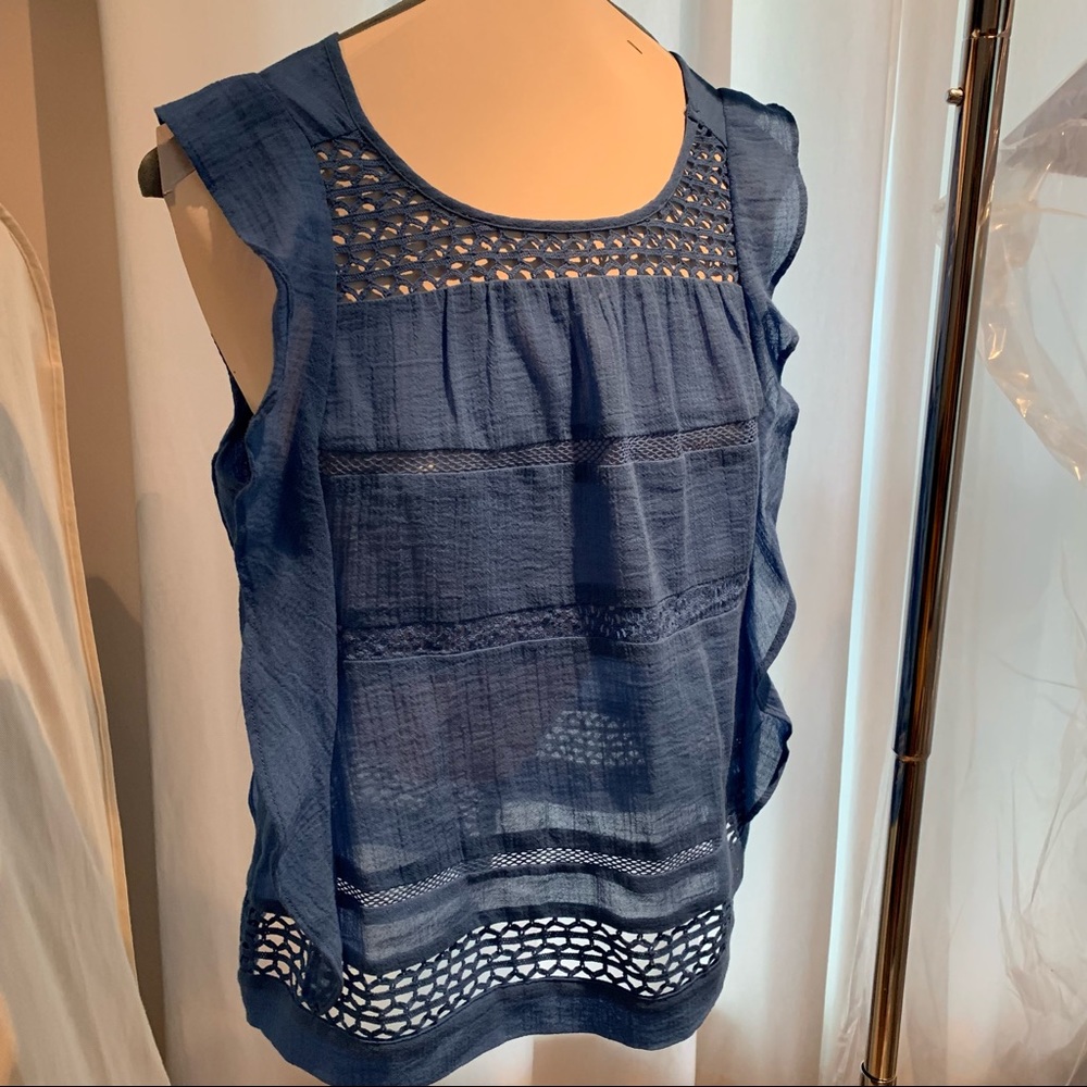 a.n.a. Periwinkle Flowy Top